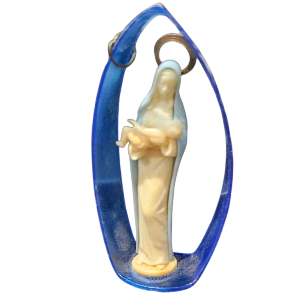 Madonna Mary and Child Vintage Ornament Fast Shipping Jesus 4" Tall